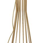 GLOBOSTAR® NOVA 201-0042 Μοντέρνο Επιδαπέδιο Φωτιστικό με Ντουί 1 x E27 AC 220-240V IP20 - Χρυσό & Μαύρο - Μ32 x Π32 x Υ152cm - Image 9