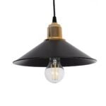 GLOBOSTAR® LUCANA 201-0043 Vintage Κρεμαστό Φωτιστικό Οροφής με Ντουί 2 x E27 AC 220-240V IP20 - Μαύρο & Χρυσό - Μ57 x Π25 x Υ26cm - Image 7