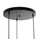 GLOBOSTAR® RAYLO 201-0048 Vintage Κρεμαστό Φωτιστικό Οροφής με Ντουί 3 x E27 AC 220-240V IP20 - Μαύρο & Μπεζ - Μ44 x Π44 x Υ73cm - Image 10