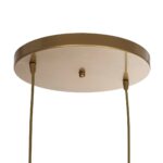 GLOBOSTAR® DISE 201-0056 Μοντέρνο Κρεμαστό Φωτιστικό Οροφής με Ντουί 2 x E27 AC 220-240V IP20 - Χρυσό - Μ50 x Π30 x Υ50cm - Image 8