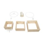 GLOBOSTAR® LUMO 201-0071 Μοντέρνο Επιδαπέδιο Φωτιστικό με Ντουί 1 x E27 AC 220-240V IP20 - Μπεζ - Μ37 x Π36 x Υ136cm - Image 9