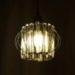 GLOBOSTAR® LUCERO 201-0078 Vintage Κρεμαστό Φωτιστικό Οροφής με Ντουί 1 x E27 AC 220-240V IP20 - Μαύρο & Διάφανο - Μ24 x Π24 x Υ24cm - Image 3