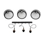 GLOBOSTAR® GLIND 201-0082 Vintage Κρεμαστό Φωτιστικό Οροφής με Ντουί 3 x E27 AC 220-240V IP20 - Μαύρο - Μ60 x Π25 x Υ50cm - Image 11