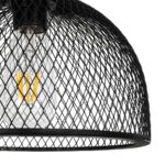 GLOBOSTAR® GLIND 201-0082 Vintage Κρεμαστό Φωτιστικό Οροφής με Ντουί 3 x E27 AC 220-240V IP20 - Μαύρο - Μ60 x Π25 x Υ50cm - Image 9