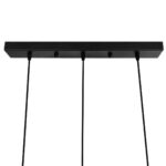 GLOBOSTAR® GLIND 201-0082 Vintage Κρεμαστό Φωτιστικό Οροφής με Ντουί 3 x E27 AC 220-240V IP20 - Μαύρο - Μ60 x Π25 x Υ50cm - Image 10