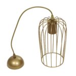 GLOBOSTAR® GLOMIA 201-0085 Vintage Κρεμαστό Φωτιστικό Οροφής με Ντουί 1 x E27 AC 220-240V IP20 - Χρυσό - Μ14 x Π14 x Υ27cm - Image 10