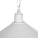 GLOBOSTAR® GLORA 201-0089 Vintage Κρεμαστό Φωτιστικό Οροφής με Ντουί 1 x E27 AC 220-240V IP20 - Λευκο & Μπεζ - Μ30 x Π30 x Υ29cm - Image 9