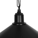 GLOBOSTAR® GLORA 201-0090 Vintage Κρεμαστό Φωτιστικό Οροφής με Ντουί 1 x E27 AC 220-240V IP20 - Μαύρο & Μπεζ - Μ30 x Π30 x Υ29cm - Image 9