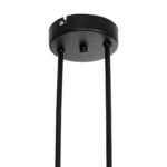 GLOBOSTAR® GLOSSA 201-0091 Vintage Φωτιστικό Οροφής με Ντουί 2 x E27 AC 220-240V IP20 - Μαύρο & Μαύρο Φιμέ - Μ40 x Π15 x Υ17cm - Image 8