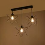 GLOBOSTAR® GLIND 201-0092 Vintage Κρεμαστό Φωτιστικό Οροφής με Ντουί 3 x E27 AC 220-240V IP20 - Μαύρο - Μ67 x Π24 x Υ55cm - Image 3