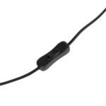 GLOBOSTAR® ZENITH 201-0094 Vintage Επιτραπέζιο Φωτιστικό Πορτατίφ με Ντουί 1 x E27 AC 220-240V IP20 - Μαύρο & Μελί - Μ15 x Π15 x Υ40cm - Image 8