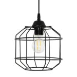 GLOBOSTAR® RAYNO 201-0108 Vintage Κρεμαστό Φωτιστικό Οροφής με Ντουί 3 x E27 AC 220-240V IP20 - Μαύρο - Μ42 x Π42 x Υ60cm - Image 7