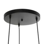 GLOBOSTAR® RAYNO 201-0108 Vintage Κρεμαστό Φωτιστικό Οροφής με Ντουί 3 x E27 AC 220-240V IP20 - Μαύρο - Μ42 x Π42 x Υ60cm - Image 8