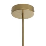 GLOBOSTAR® SUNRAY 201-0110 Vintage Φωτιστικό Οροφής με Ντουί 4 x E27 AC 220-240V IP20 - Χρυσό & Μελί - Μ100 x Π100 x Υ26cm - Image 9