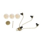 GLOBOSTAR® SUNRAY 201-0110 Vintage Φωτιστικό Οροφής με Ντουί 4 x E27 AC 220-240V IP20 - Χρυσό & Μελί - Μ100 x Π100 x Υ26cm - Image 10