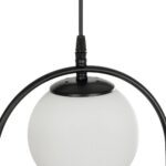 GLOBOSTAR® FLASHO 201-0111 Vintage Κρεμαστό Φωτιστικό Οροφής με Ντουί 3 x E27 AC 220-240V IP20 - Μαύρο & Λευκό - Μ73 x Π15 x Υ23cm - Image 7