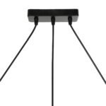 GLOBOSTAR® FLASHO 201-0111 Vintage Κρεμαστό Φωτιστικό Οροφής με Ντουί 3 x E27 AC 220-240V IP20 - Μαύρο & Λευκό - Μ73 x Π15 x Υ23cm - Image 8