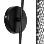 GLOBOSTAR® HANDANG 201-0123 Vintage Φωτιστικό Τοίχου - Απλίκα με Ντουί 1 x E27 AC 220-240V IP20 - Μαύρο - Μ12 x Π24 x Υ34cm - Image 8