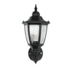 GLOBOSTAR® ENGLAND 202-0011 Vintage Φωτιστικό Τοίχου - Απλίκα με Ντουί 1 x E27 AC 220-240V IP44 - Μαύρο - Μ25 x Π20 x Υ42cm - Image 4