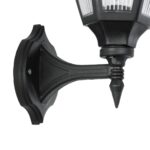 GLOBOSTAR® ENGLAND 202-0011 Vintage Φωτιστικό Τοίχου - Απλίκα με Ντουί 1 x E27 AC 220-240V IP44 - Μαύρο - Μ25 x Π20 x Υ42cm - Image 7