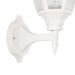 GLOBOSTAR® ENGLAND 202-0012 Vintage Φωτιστικό Τοίχου - Απλίκα με Ντουί 1 x E27 AC 220-240V IP44 - Λευκό - Μ25 x Π20 x Υ42cm - Image 7