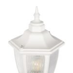 GLOBOSTAR® ENGLAND 202-0012 Vintage Φωτιστικό Τοίχου - Απλίκα με Ντουί 1 x E27 AC 220-240V IP44 - Λευκό - Μ25 x Π20 x Υ42cm - Image 6