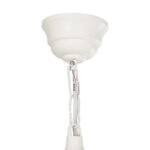 GLOBOSTAR® ENGLAND 202-0014 Vintage Κρεμαστό Φωτιστικό Οροφής με Ντουί 1 x E27 AC 220-240V IP44 - Λευκό - Μ20 x Π20 x Υ35cm - Image 8