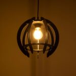 GLOBOSTAR® VIVIDUS 202-0028 Μοντέρνο Κρεμαστό Φωτιστικό Οροφής με Ντουί 1 x E27 AC 220-240V IP20 - Μαύρο - Μ27 x Π27 x Υ27cm - Image 3