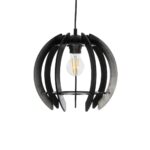 GLOBOSTAR® VIVIDUS 202-0028 Μοντέρνο Κρεμαστό Φωτιστικό Οροφής με Ντουί 1 x E27 AC 220-240V IP20 - Μαύρο - Μ27 x Π27 x Υ27cm - Image 5