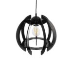 GLOBOSTAR® VIVIDUS 202-0028 Μοντέρνο Κρεμαστό Φωτιστικό Οροφής με Ντουί 1 x E27 AC 220-240V IP20 - Μαύρο - Μ27 x Π27 x Υ27cm - Image 7