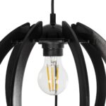 GLOBOSTAR® VIVIDUS 202-0028 Μοντέρνο Κρεμαστό Φωτιστικό Οροφής με Ντουί 1 x E27 AC 220-240V IP20 - Μαύρο - Μ27 x Π27 x Υ27cm - Image 8