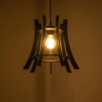 GLOBOSTAR® VIVIDUS 202-0029 Μοντέρνο Κρεμαστό Φωτιστικό Οροφής με Ντουί 1 x E27 AC 220-240V IP20 - Μαύρο - Μ30 x Π30 x Υ29cm - Image 3