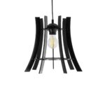 GLOBOSTAR® VIVIDUS 202-0029 Μοντέρνο Κρεμαστό Φωτιστικό Οροφής με Ντουί 1 x E27 AC 220-240V IP20 - Μαύρο - Μ30 x Π30 x Υ29cm - Image 5