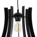 GLOBOSTAR® VIVIDUS 202-0029 Μοντέρνο Κρεμαστό Φωτιστικό Οροφής με Ντουί 1 x E27 AC 220-240V IP20 - Μαύρο - Μ30 x Π30 x Υ29cm - Image 8