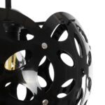 GLOBOSTAR® DOMINIC 202-0031 Μοντέρνο Κρεμαστό Φωτιστικό Οροφής με Ντουί 1 x E27 AC 220-240V IP20 - Μαύρο - Μ30 x Π30 x Υ24cm - Image 8