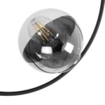 GLOBOSTAR® CITY 202-0040 Μοντέρνο Φωτιστικό Οροφής με Ντουί 2 x E27 AC 220-240V IP20 - Διάφανο & Μαύρο - Μ45 x Π15 x Υ55cm - Image 7