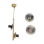 GLOBOSTAR® CITY 202-0044 Μοντέρνο Κρεμαστό Φωτιστικό Οροφής με Ντουί 2 x E27 AC 220-240V IP20 - Χρυσό & Διάφανο - Μ35 x Π16 x Υ42cm - Image 10