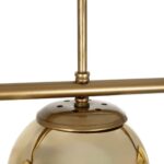 GLOBOSTAR® CITY 202-0045 Μοντέρνο Φωτιστικό Οροφής με Ντουί 3 x E27 AC 220-240V IP20 - Διάφανο & Χρυσό - Μ55 x Π15 x Υ43cm - Image 8