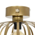 GLOBOSTAR® STAR 202-0050 Μοντέρνο Φωτιστικό Οροφής με Ντουί 1 x E27 AC 220-240V IP20 - Χρυσό - Μ40 x Π40 x Υ27cm - Image 7