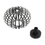 GLOBOSTAR® STAR 202-0051 Μοντέρνο Φωτιστικό Οροφής με Ντουί 1 x E27 AC 220-240V IP20 - Μαύρο - Μ40 x Π40 x Υ27cm - Image 10