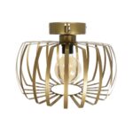 GLOBOSTAR® STAR 202-0053 Μοντέρνο Φωτιστικό Οροφής με Ντουί 1 x E27 AC 220-240V IP20 - Χρυσό - Μ40 x Π40 x Υ27cm - Image 6