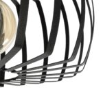 GLOBOSTAR® STAR 202-0054 Μοντέρνο Φωτιστικό Οροφής με Ντουί 1 x E27 AC 220-240V IP20 - Μαύρο - Μ40 x Π40 x Υ27cm - Image 9