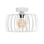 GLOBOSTAR® STAR 202-0055 Μοντέρνο Φωτιστικό Οροφής με Ντουί 1 x E27 AC 220-240V IP20 - Λευκό - Μ40 x Π40 x Υ27cm - Image 4