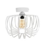 GLOBOSTAR® STAR 202-0055 Μοντέρνο Φωτιστικό Οροφής με Ντουί 1 x E27 AC 220-240V IP20 - Λευκό - Μ40 x Π40 x Υ27cm - Image 6