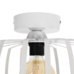 GLOBOSTAR® STAR 202-0055 Μοντέρνο Φωτιστικό Οροφής με Ντουί 1 x E27 AC 220-240V IP20 - Λευκό - Μ40 x Π40 x Υ27cm - Image 7