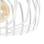 GLOBOSTAR® STAR 202-0055 Μοντέρνο Φωτιστικό Οροφής με Ντουί 1 x E27 AC 220-240V IP20 - Λευκό - Μ40 x Π40 x Υ27cm - Image 9