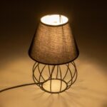 GLOBOSTAR® SHAPE 202-0057 Μοντέρνο Επιτραπέζιο Φωτιστικό Πορτατίφ με Ντουί 1 x E27 AC 220-240V IP20 - Μαύρο - Μ19 x Π19 x Υ28cm - Image 3