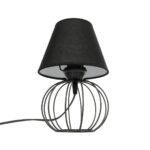 GLOBOSTAR® SHAPE 202-0057 Μοντέρνο Επιτραπέζιο Φωτιστικό Πορτατίφ με Ντουί 1 x E27 AC 220-240V IP20 - Μαύρο - Μ19 x Π19 x Υ28cm - Image 5