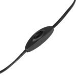 GLOBOSTAR® SHAPE 202-0057 Μοντέρνο Επιτραπέζιο Φωτιστικό Πορτατίφ με Ντουί 1 x E27 AC 220-240V IP20 - Μαύρο - Μ19 x Π19 x Υ28cm - Image 9