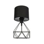 GLOBOSTAR® SHAPE 202-0059 Μοντέρνο Επιτραπέζιο Φωτιστικό Πορτατίφ με Ντουί 1 x E27 AC 220-240V IP20 - Μαύρο - Μ17 x Π17 x Υ30cm - Image 5